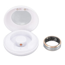 (20.6mm/0.81in) Smart Ring Health Tracker Step Counter Stainless Steel IP68 Sleep