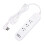 5FT 5-in-1 USB Power Strip 30W Type C A Flat Plug for Study Work 5