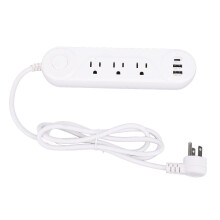 5FT 5-in-1 USB Power Strip 30W Type C A Flat Plug for Study Work