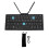 (Silver White) Portable Bluetooth Folding Keyboard Dark Gray 1