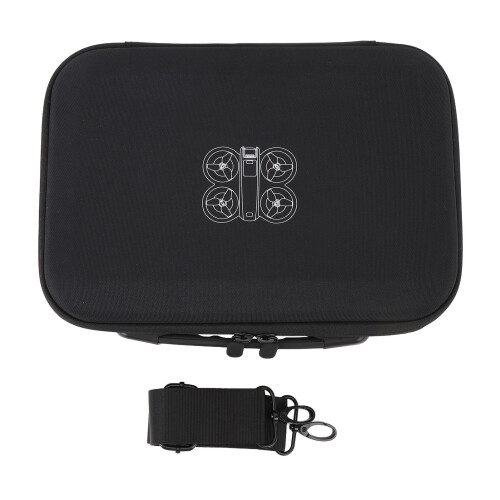 (Gray) Drone Storage Bag PU Shoulder Strap for NEO Drone Black