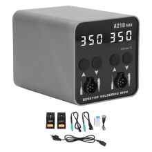 (US Plug, 100‑240V) Intelligentes Lötkolben 100W Dual-Kanal C210 Kern US-Stecker