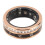 (Size 9) Rhinestone Smart Ring IP68 wasserfest Gold Gr. 9 1