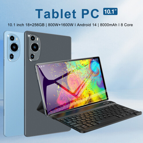 Android 14 Tablet 10,1" Octa-Core 8GB+256GB Dual Cam 8000mAh 2