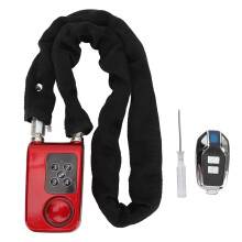 Bike Chain Alarm Lock Remote 4-Digit Combo Anti-Theft