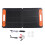 (Black) 80W Foldable Solar Panel 2 USB 12VDC Battery Clip 1