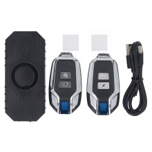 Bike Anti-Theft Alarm Rechargeable 2pcs Remote Control