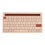 (Dark Green) Wireless Bluetooth Keyboard 79 Keys Portable Multi Device Tablet Phone 1