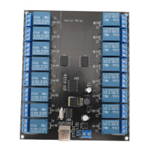 16 Channel Relay Board USB Serial Control SPDT 7-38V ON OFF