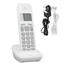 (EU Plug) Cordless Phone 1.6 Inch LCD 40 Number Storage Call Forwarding EU Plug