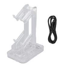 Switch Pro-Controller-Ständer 2-Ebenen RGB Transparent USB