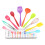 10-piece silicone kitchen utensil set non-stick spatula black 2