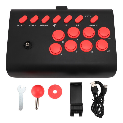 (White) Wireless Game Controller Turbo Macro Bluetooth Ergonomic Black