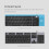 Wireless Keyboard BT 2.4G Dual Mode 102 Keys Backlight 5