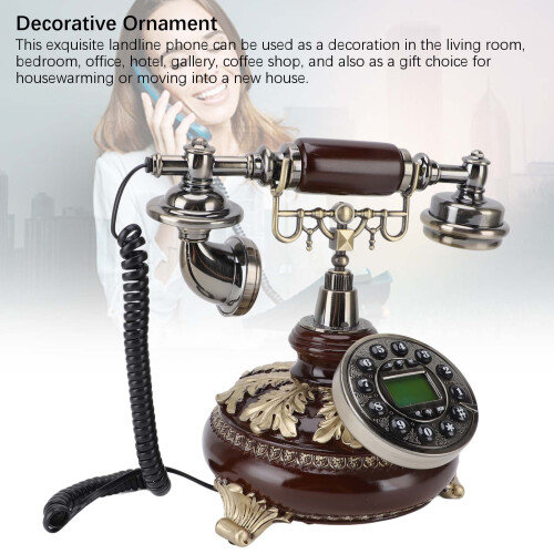 Vintage Corded Phone Rust Proof Retro Landline 1