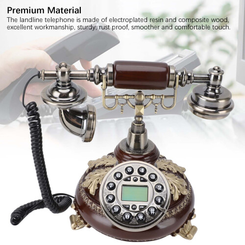 Vintage Corded Phone Rust Proof Retro Landline 2