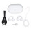 (White) Open Ear Wireless Earbuds 40H Bluetooth 5.3 Fast Charging White 1
