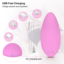 QY-1501 Wearable Vibrating Toy 8 Modes Remote Silicone Waterproof