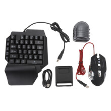 RGB Gaming Keyboard Mouse Combo 4 in 1 for Mobile Game Phone Stand