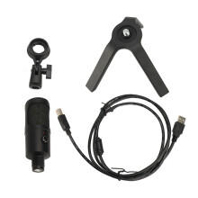 Gaming USB Microphone Metal Cardioid Condenser Mic with RGB Lights