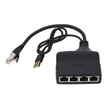Gigabit-Ethernet-Splitter 1 auf 4 1000Mbps RJ45