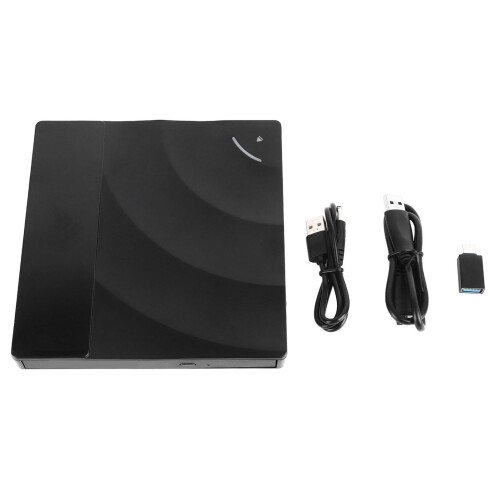 External CD DVD Drive USB 3.0 Type C Plug and Play for Laptop PC