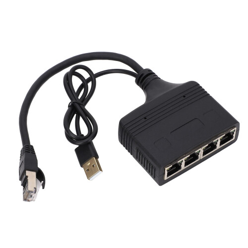 Gigabit-Ethernet-Splitter 1 auf 4 1000Mbps RJ45 1