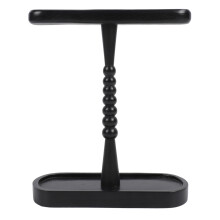 (Black) Holz-Kopfhörer-Ständer mit Aufbewahrung für Desk ATH Schwarz