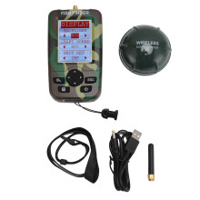 (Camouflage Color) Tragbarer Fischfinder Hohe Genauigkeit LED LCD Wasserdicht Rot