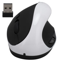 (Red) Ergonomic Wireless Vertical Mouse 2.4G Adjustable DPI White
