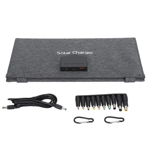 30W USB Solar Panel Type C DC IP65 Waterproof Portable Charger