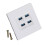 4-Port-Ethernet-Wanddose-USB3.0-5Gbps-86x86mm 5