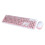 Wireless Keyboard Mouse Combo Punk Style Round Keycap 4