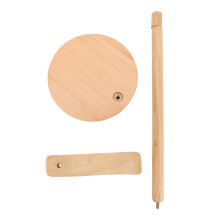 Wooden Headset Hanger Curved Earphone Stand Desk Mount Gaming