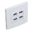 4-Port-Ethernet-Wanddose-USB3.0-5Gbps-86x86mm 2