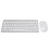 (Black) 2.4G Wireless Keyboard Mouse Combo 78 Keys Thin Silver 1