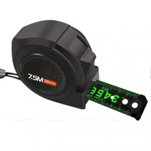 (7.5M x 25mm)Fluorescent Steel Tape Measure Portable Telescopic Tape Measurements with Clear Scalep