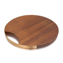 Pizza Paddle Cutting Board, 26x26x1.5 cm, Brown, Kitchen Plate And Cheese Board, Serving Tray