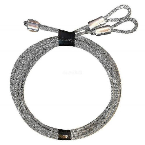 Security garage door extension cable kit galvanized steel braid s hooksp