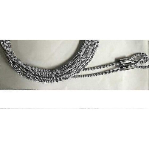 Security garage door extension cable kit galvanized steel braid s hooksp 2