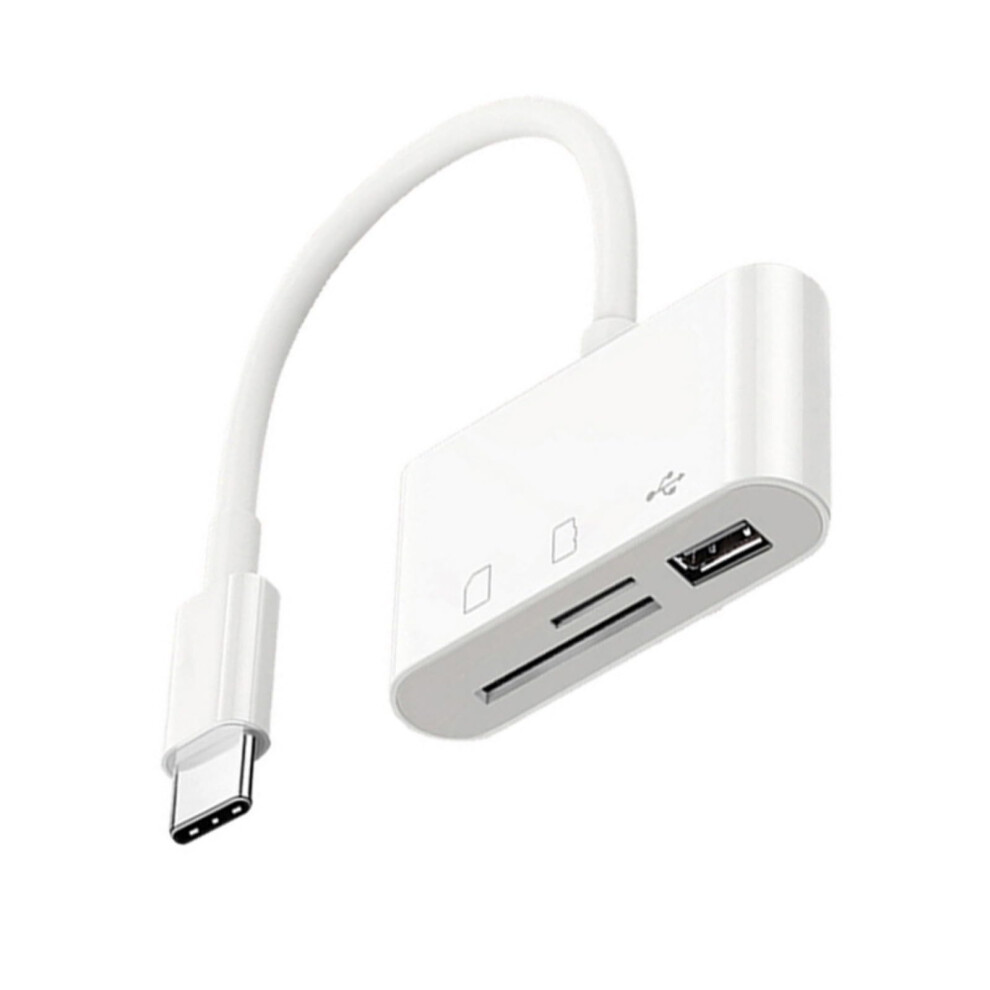 Usb C To Memory Card Reader Adapter For Fast File Transfer And Easy Access, Sd And Micro Sd Compatible, Plug And Play 9084446188042