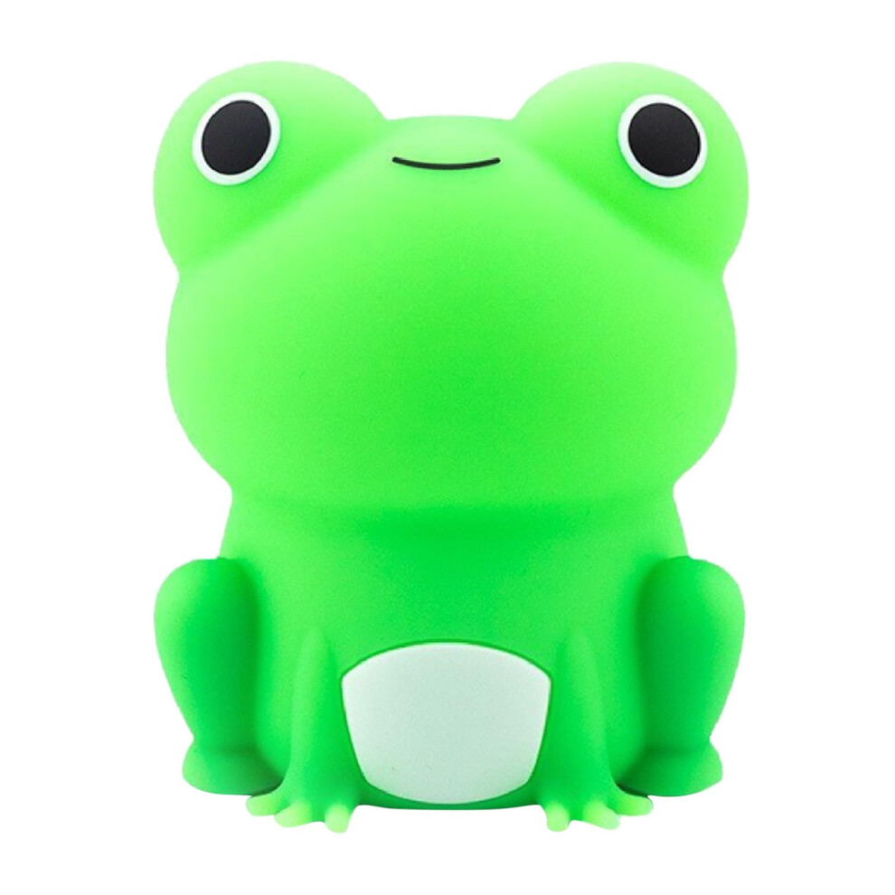 Childrens Night Light Silicone Frog Lamp With Automatic Timing Turn Off Rechargeable Dimmable Green Nursery Boy Gift