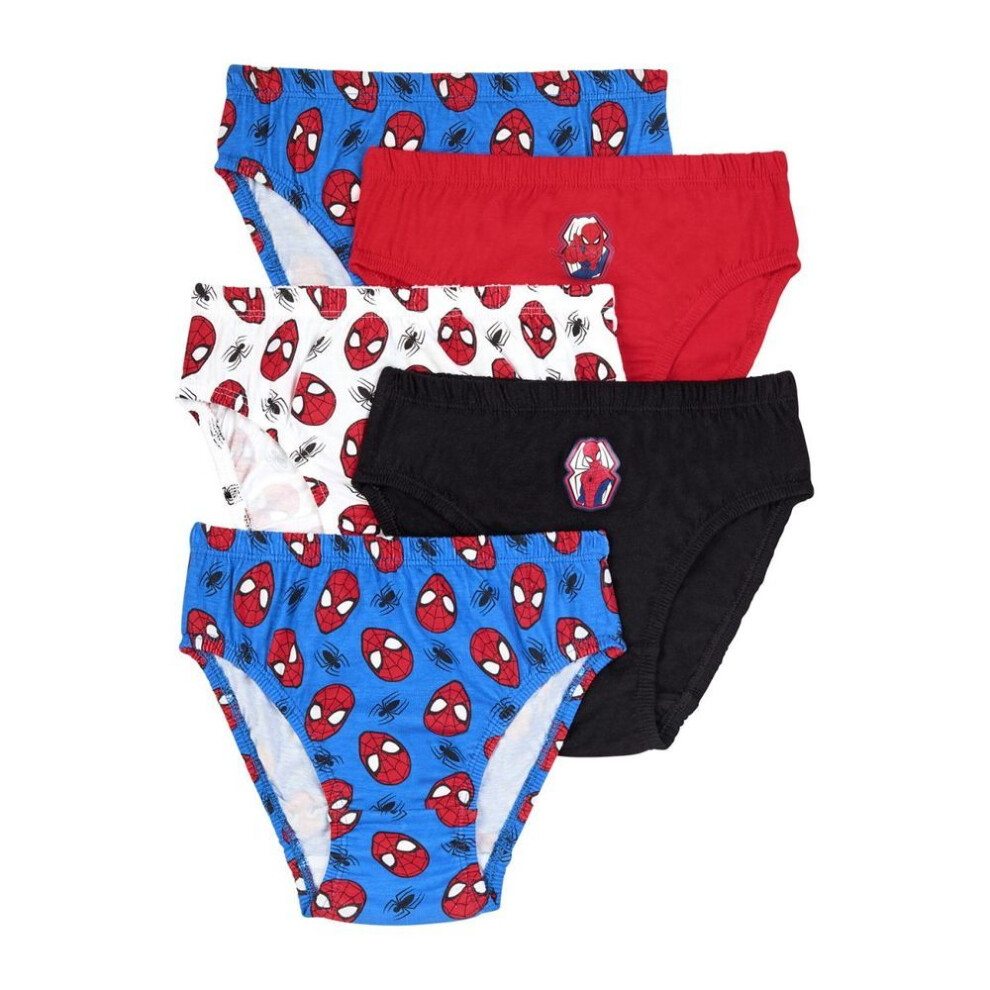 (5-6 Years) Spider-man Boys Briefs, Pack Of 5 Underwear-image-OPC-PKTZ7JQ-NEW