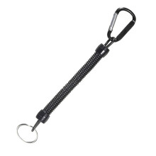 Fishing Tools Anti-Lost Lanyard Telescopic Elastic Retention Rope Spring Lanyard Rope Black Keyring Chain Accessories