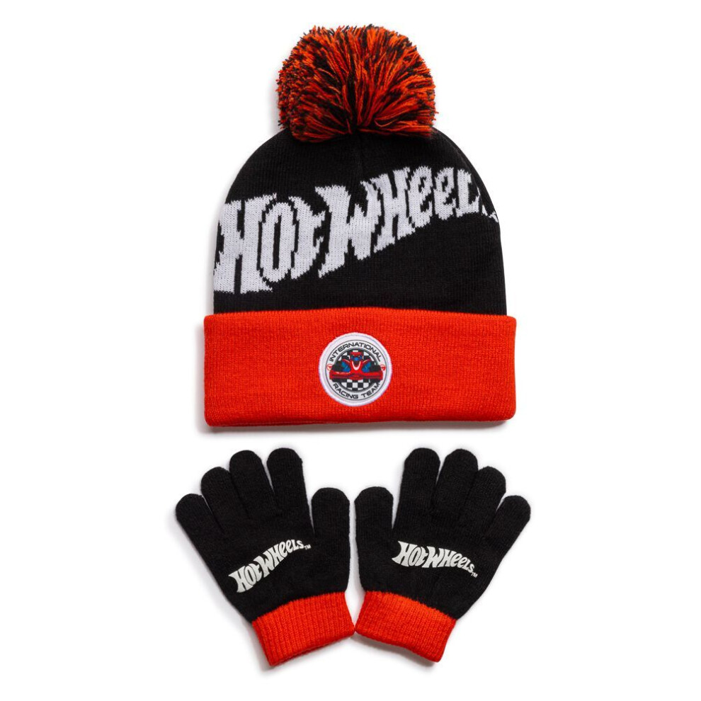 Hot Wheels Hat & Gloves Set Boys