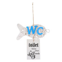 1Stk Toilettenschild Aus Holz Für Bad Und Öffentliche Räume