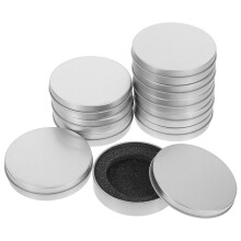 10 leere Metallblechdosen mit Deckel für Süßigkeiten, Münzen, Party