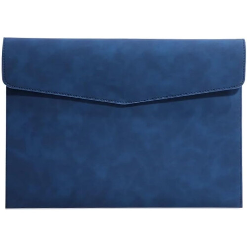A4 Leather File Folder For Business Documents Red Leather Document Organizer A4 Size Briefcase Style File Bag 2