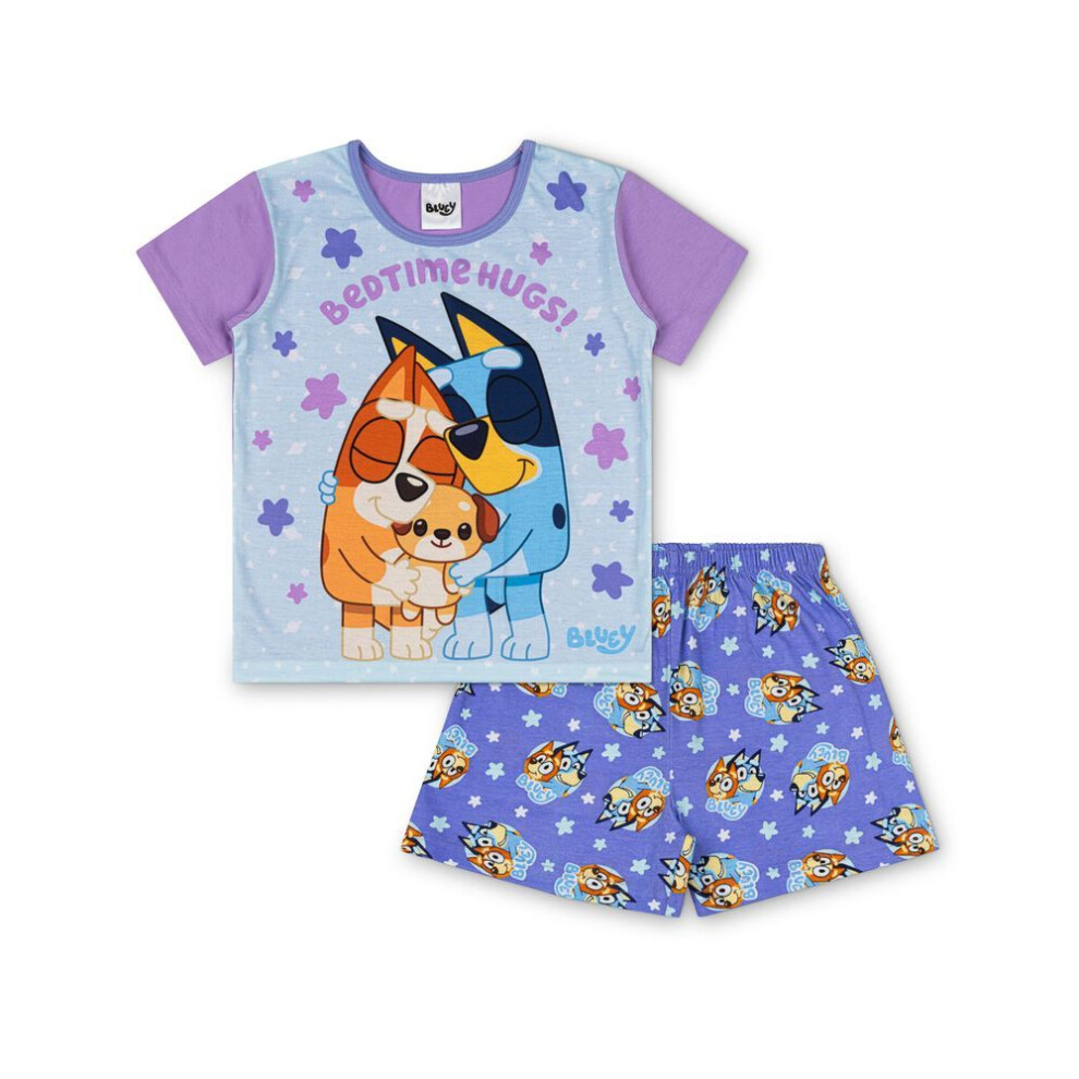 Bluey Women's (5-6 Years) Girls Pyjamas | And Bingo Short Bedtime Hugs Pjs Set