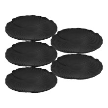 5-teiliges petalenförmiges Teller-Set aus unzerbrechlichem Kunststoff